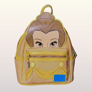 NWT Loungefly Disney BEAUTY AND THE BEAST Belle Cosplay Mini Backpack RARE